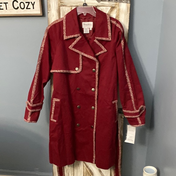 NEW Pamela McCoy wool blend long Coat